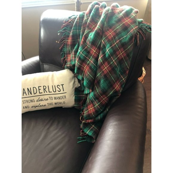 Vintage Creagaran Wool Throw Blanket Plaid Tartan - Picture 3 of 8